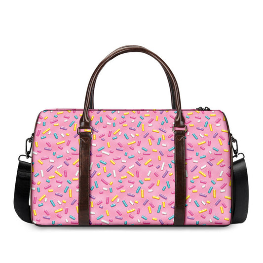 Cute Candy Pattern Print Duffle Bag