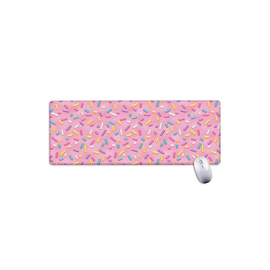 Cute Candy Pattern Print Extended Mouse Pad