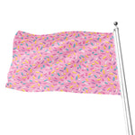 Cute Candy Pattern Print Flag