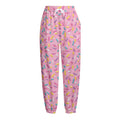 Cute Candy Pattern Print Fleece Lined Knit Pants