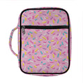 Cute Candy Pattern Print Front Pocket Bible Bag