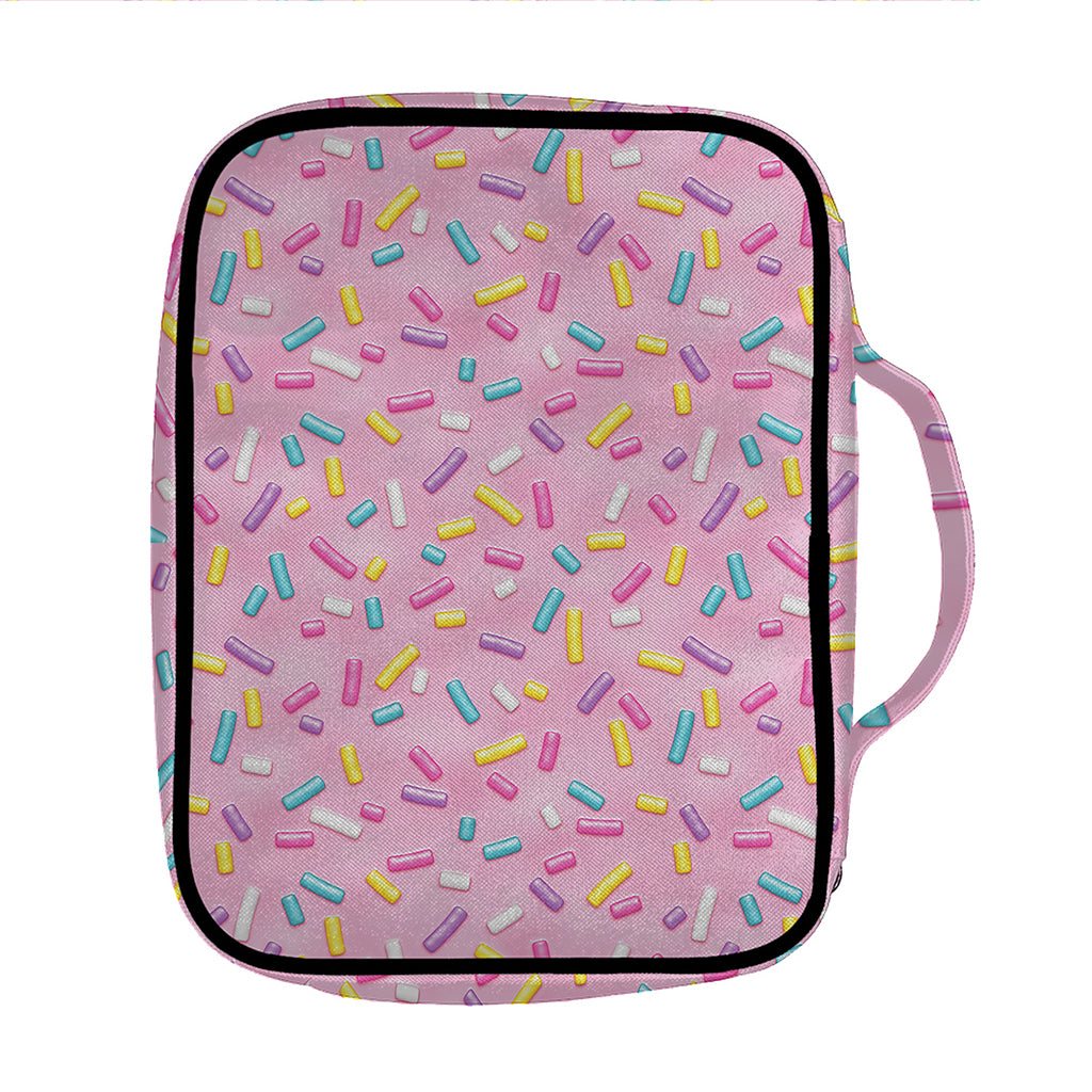 Cute Candy Pattern Print Front Pocket Bible Bag