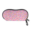 Cute Candy Pattern Print Glasses Case
