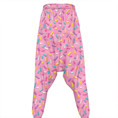 Cute Candy Pattern Print Hammer Pants