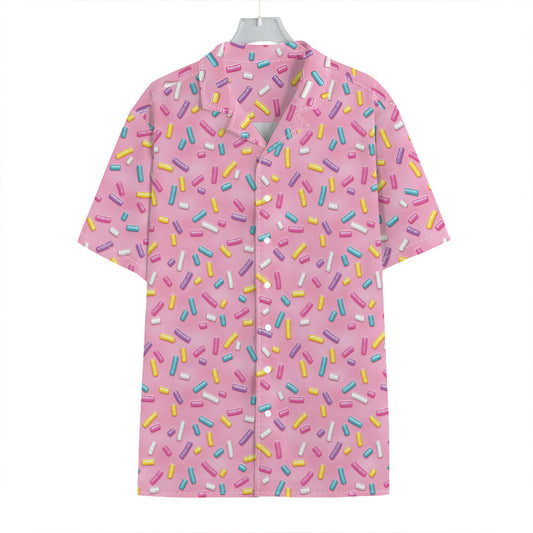Cute Candy Pattern Print Hawaiian Shirt