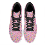 Cute Candy Pattern Print High Top Leather Sneakers