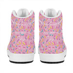 Cute Candy Pattern Print High Top Leather Sneakers