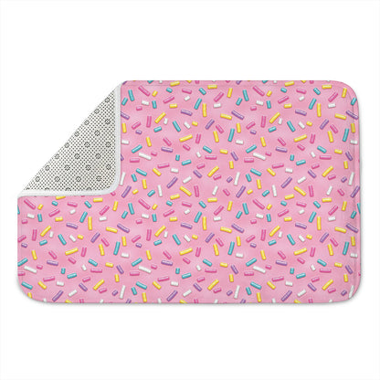 Cute Candy Pattern Print Indoor Door Mat
