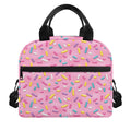 Cute Candy Pattern Print Insulated Lunch Bag
