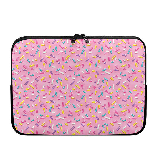 Cute Candy Pattern Print Laptop Sleeve