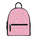 Cute Candy Pattern Print Leather Backpack