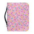 Cute Candy Pattern Print Leather Bible Cover