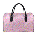 Cute Candy Pattern Print Leather Duffel Bag