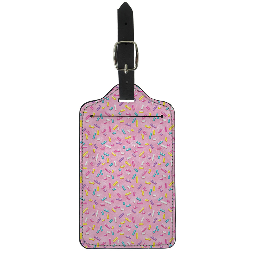 Cute Candy Pattern Print Luggage Tag