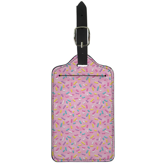 Cute Candy Pattern Print Luggage Tag