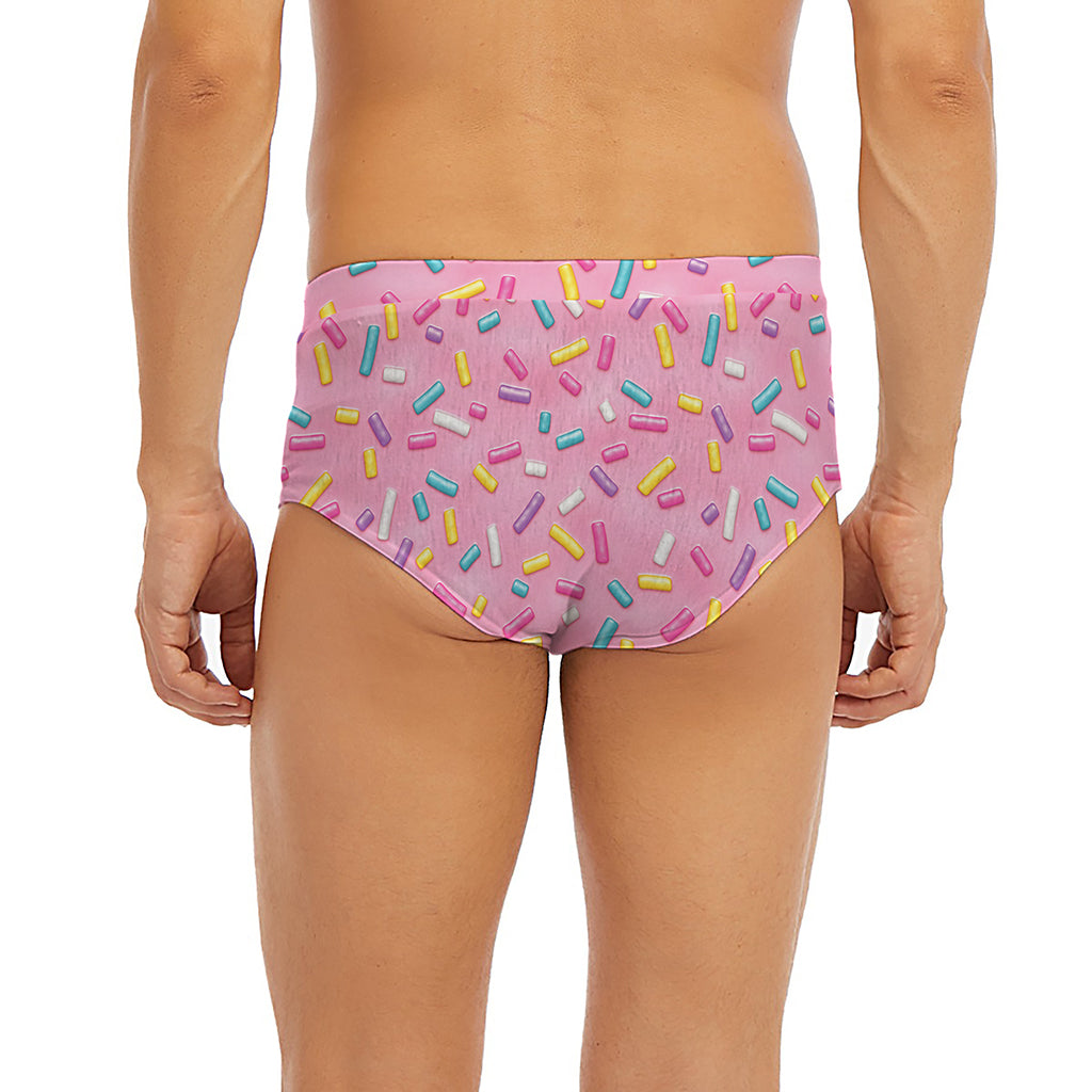 Cute Candy Pattern Print Men's Briefs