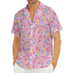 Cute Candy Pattern Print Men's Deep V-Neck Shirt