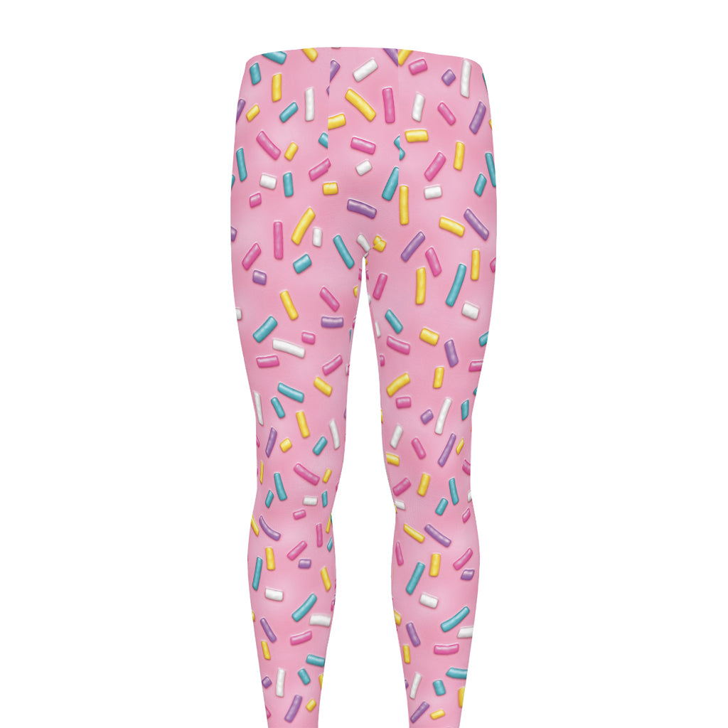 Cute Candy Pattern Print Men's leggings