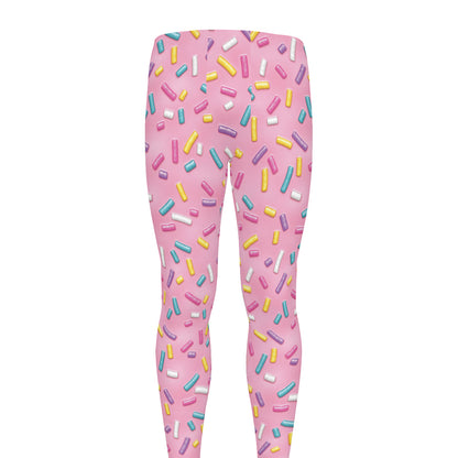 Cute Candy Pattern Print Men's leggings