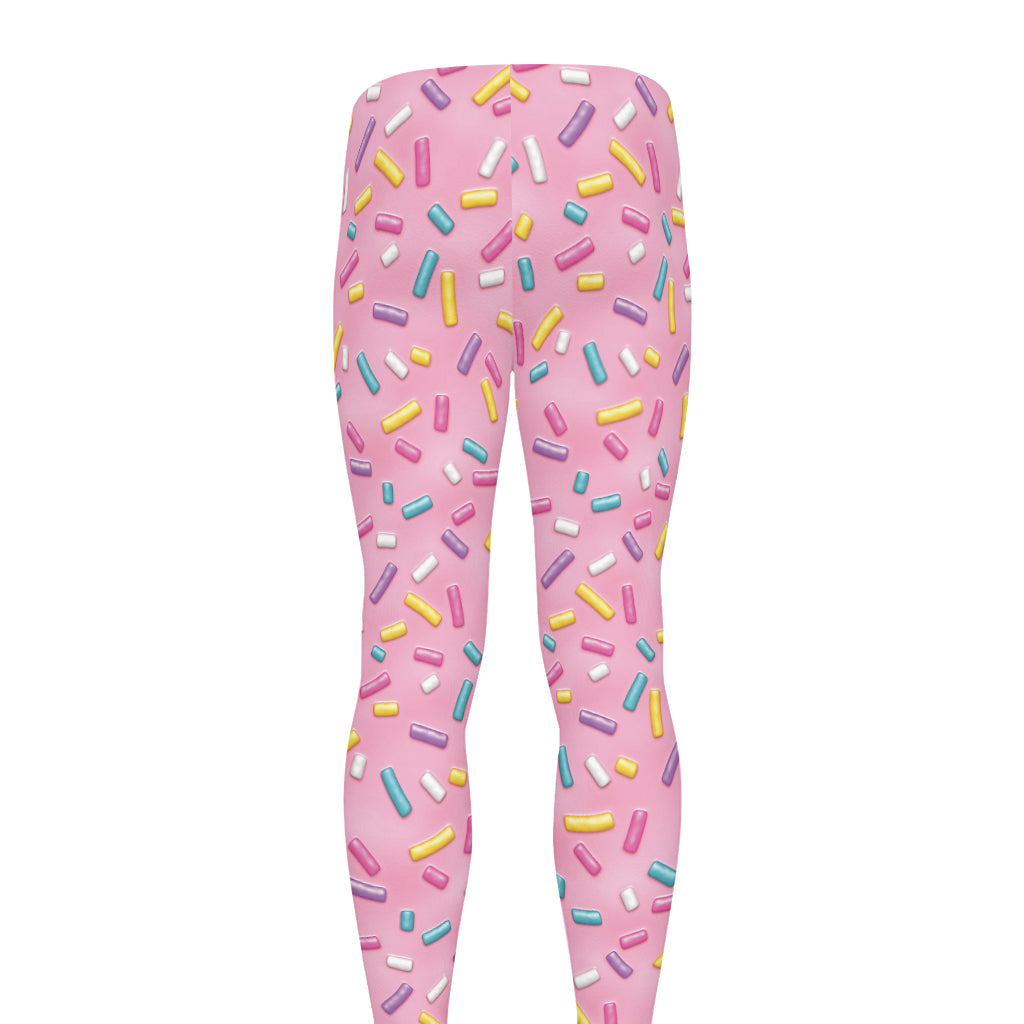 Cute Candy Pattern Print Men's leggings