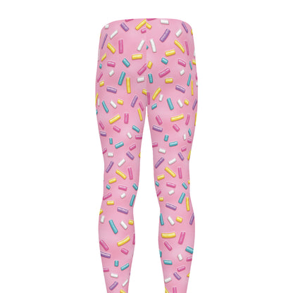 Cute Candy Pattern Print Men's leggings