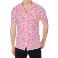 Cute Candy Pattern Print Men's Shirt