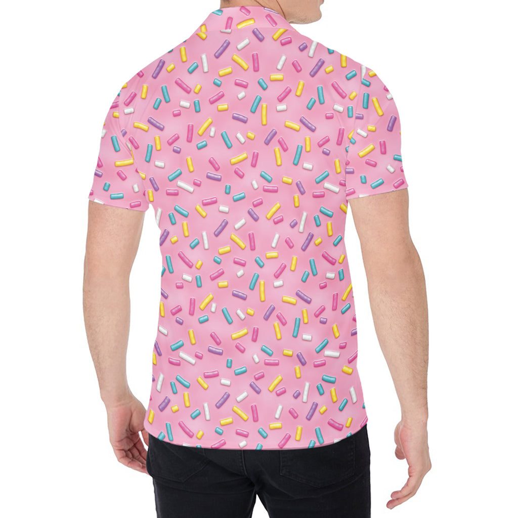 Cute Candy Pattern Print Men's Shirt