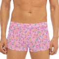 Cute Candy Pattern Print Men's Short Boxer Briefs