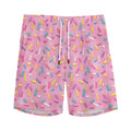 Cute Candy Pattern Print Men's Athletic Shorts