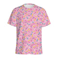 Cute Candy Pattern Print Men's Athletic T-Shirt