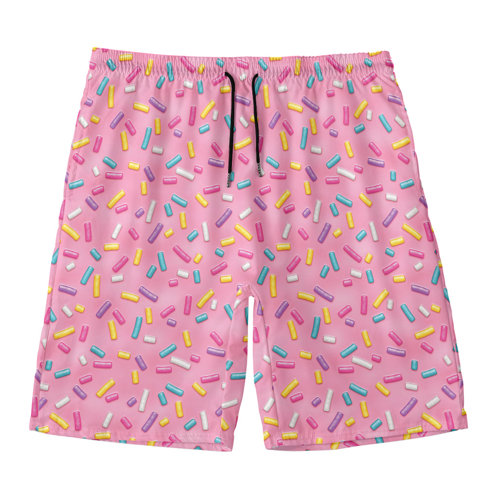 Cute Candy Pattern Print Men's Swim Trunks