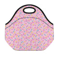 Cute Candy Pattern Print Neoprene Lunch Bag