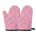 Cute Candy Pattern Print Oven Mitts