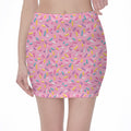 Cute Candy Pattern Print Pencil Mini Skirt