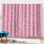 Cute Candy Pattern Print Pencil Pleat Curtains