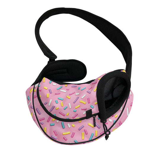 Cute Candy Pattern Print Pet Sling Carrier