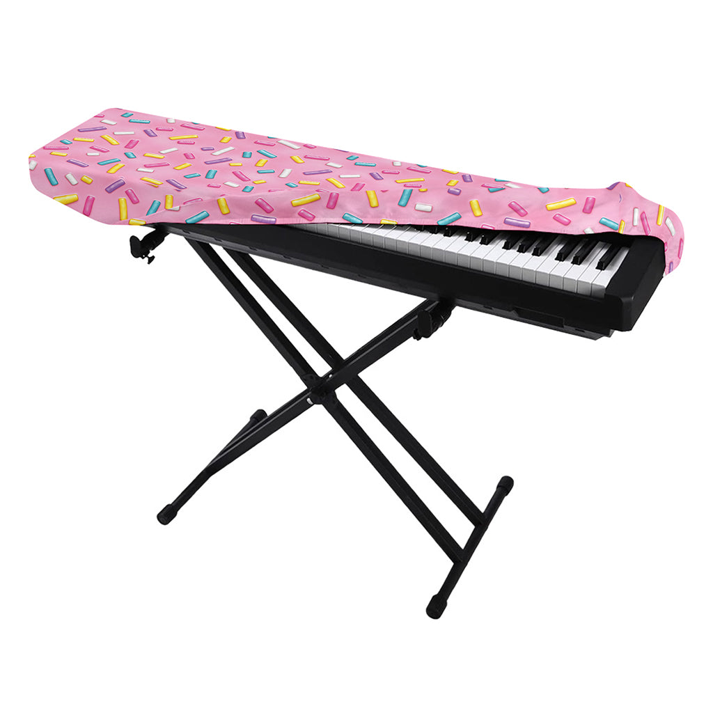 Cute Candy Pattern Print Piano Keyboard Cover
