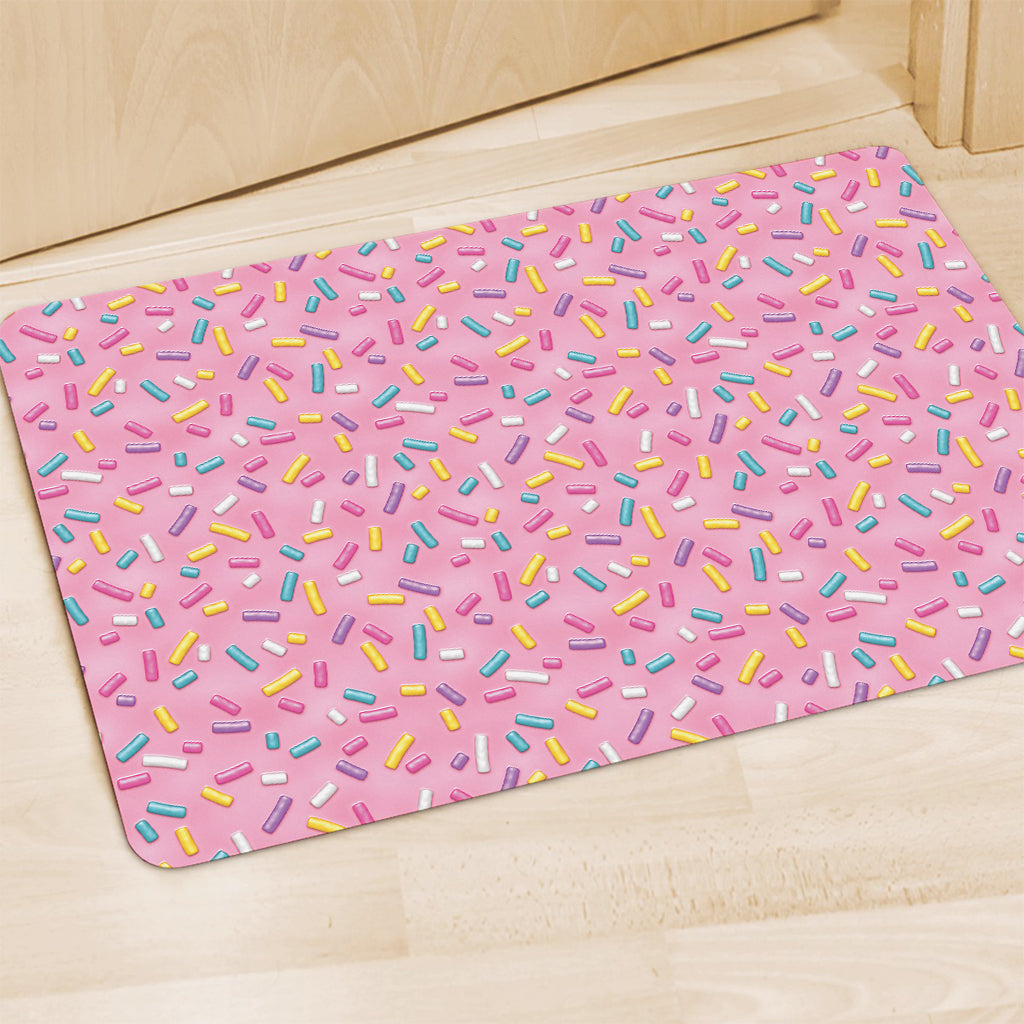 Cute Candy Pattern Print Polyester Doormat