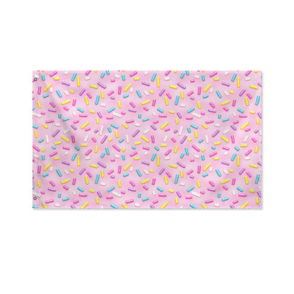 Cute Candy Pattern Print Polyester Flag