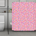 Cute Candy Pattern Print Polyester Shower Curtain