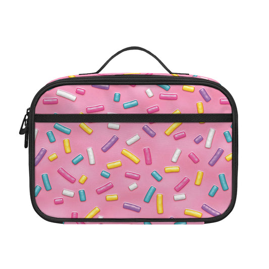 Cute Candy Pattern Print Portable Lunch Bag