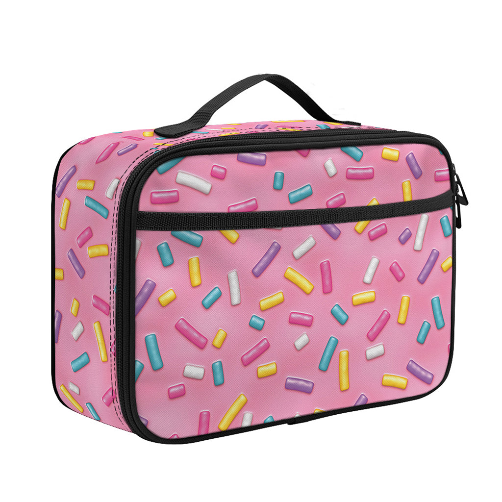Cute Candy Pattern Print Portable Lunch Bag