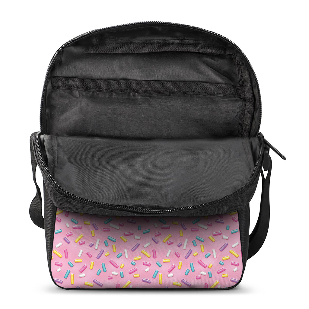 Cute Candy Pattern Print Rectangular Crossbody Bag