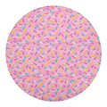 Cute Candy Pattern Print Round Blanket