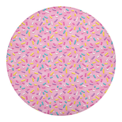 Cute Candy Pattern Print Round Blanket