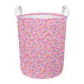 Cute Candy Pattern Print Round Laundry Basket