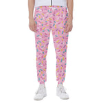 Cute Candy Pattern Print Scuba Joggers