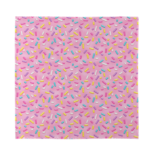 Cute Candy Pattern Print Silk Bandana