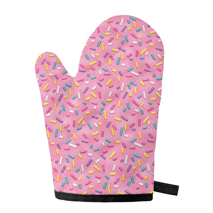 Cute Candy Pattern Print Single Oven Mitt