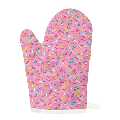 Cute Candy Pattern Print Single Oven Mitt